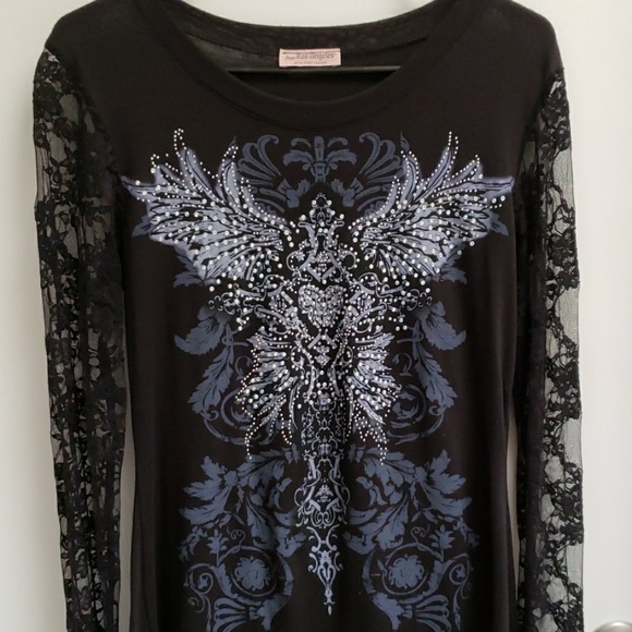 Los Angeles lace long sleeve shirt - Picture 1 of 6